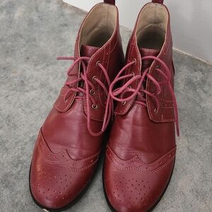 Wildfang women's red ankle boots size 6